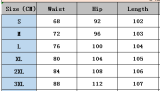 Women Faux Two-Piece Print Denim Pants
