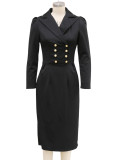 Women Solid OL Wear Bodycon Dresses