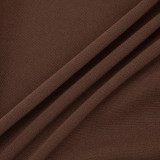 Women Spring Summer Solid Round Neck Gathered Bodycon Dress