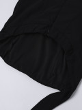 Women Pleated Sexy Backless Halter Neck Dress