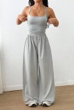 Women Shapewear Solid Camisole Jumpsuit