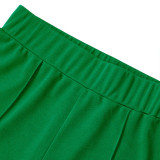 Women's Sleeveless Tank Top and Pants Casual Solid Two-Piece Set