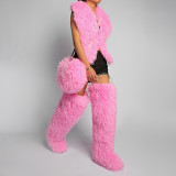 Women's Faux Fuzzy Fur Crossbody Handbag