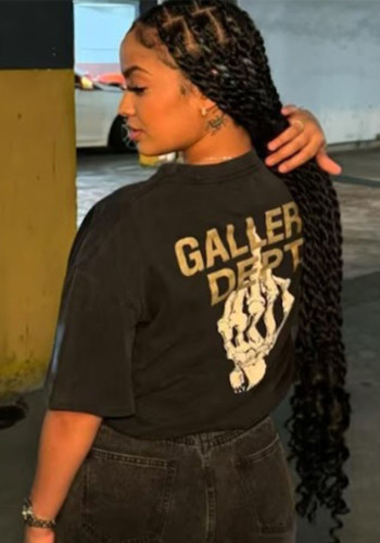 Women's Fashion Print Short-Sleeve T-Shirt