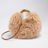 Women's Faux Fuzzy Fur Crossbody Handbag