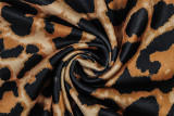 Women's Sexy Leopard Print Off Shoulder Slim-Waist Tight Slim Jumpsuit