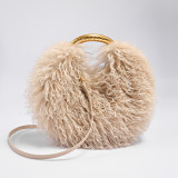 Women's Faux Fuzzy Fur Crossbody Handbag