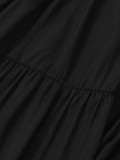 Women's Deep V Halter-Neck Lace-Up Low-Back Elegant Beach Holiday Maxi Dress