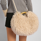 Women's Faux Fuzzy Fur Crossbody Handbag