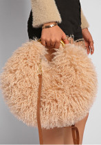 Women's Faux Fuzzy Fur Crossbody Handbag