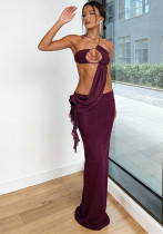 Women Spring Sexy Strapless Beaded Flower Slash Shoulder Strap Dress Women Spring Sexy Strapless Beaded Flower Slash Shoulder Strap Dress