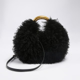 Women's Faux Fuzzy Fur Crossbody Handbag