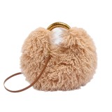 Women's Faux Fuzzy Fur Crossbody Handbag