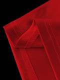 Women's Satin Red Feather Slit Bodycon Slim Waist Elegant Fashion Party Dress
