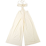 Summer Women's Fashion Sexy Cut-Out Halter Neck Lace-Up Loose Jumpsuit