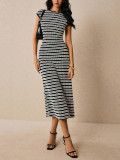 Women Knitting Sleeveless Maxi Dress