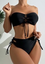 Women Strapless Backless Bikini Swimwear Two Pieces Women Strapless Backless Bikini Swimwear Two Pieces