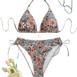 Women Halter Neck Bikini Swimwear Two Pieces