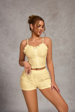 Women Camisole Top and Shorts Pajama Two-Piece Set