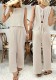Women Sexy Top and Wide-Leg Pants Two-Piece Set