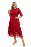 Plus size Women lace dress