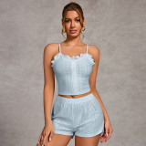 Women Camisole Top and Shorts Pajama Two-Piece Set