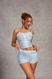 Women Camisole Top and Shorts Pajama Two-Piece Set