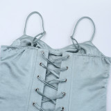 Women Sexy Waist-cinching Strap Top