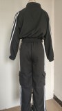 Women Long-sleeved Top and Pant Two-Piece Set