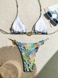 Women Halter Neck Bikini Backless Swimwear Two Pieces