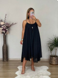 Plus Size Women Summer Elegant Solid Dress Two-Piece Set