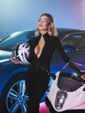 Women's Spring Autumn Long Sleeve Shapewear Yoga Jumpsuit