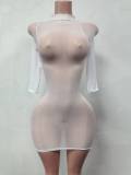 Women's Thin High Stretch See-Through Tight-Fitting Dress Lingerie