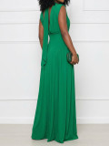 Women Casual Elegant Lace-Up Dress
