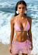 Women Bikini Sequin Lace-Up Swimsuit Three-Piece