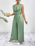 Women's Chic Elegant Sleeveless High Waist Slim Fit Jumpsuit