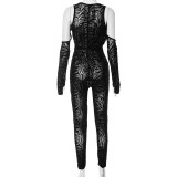 Women Autumn/Winter V-Neck Jumpsuit