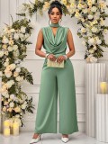 Women's Chic Elegant Sleeveless High Waist Slim Fit Jumpsuit
