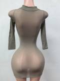 Women's Thin High Stretch See-Through Tight-Fitting Dress Lingerie