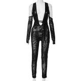 Women Autumn/Winter V-Neck Jumpsuit
