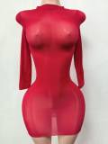 Women's Thin High Stretch See-Through Tight-Fitting Dress Lingerie