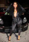 Women Autumn/Winter V-Neck Jumpsuit