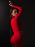 Women's Spring Autumn Long Sleeve Shapewear Yoga Jumpsuit