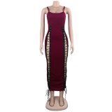 Women's Sexy Strap V-Neck Club Mini Dress