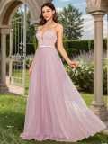 Women's Chic Slim-Fit Bridesmaid Formal Dress