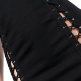 Women's Sexy Strap V-Neck Club Mini Dress