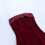 Fashion Sexy Strapless A-Line Party Mini Dress