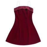 Fashion Sexy Strapless A-Line Party Mini Dress