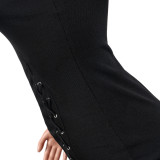 Women's Sexy Strap V-Neck Club Mini Dress