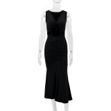 Spring Women’s Fashion Sexy Slim Fit Fishtail Long Dress